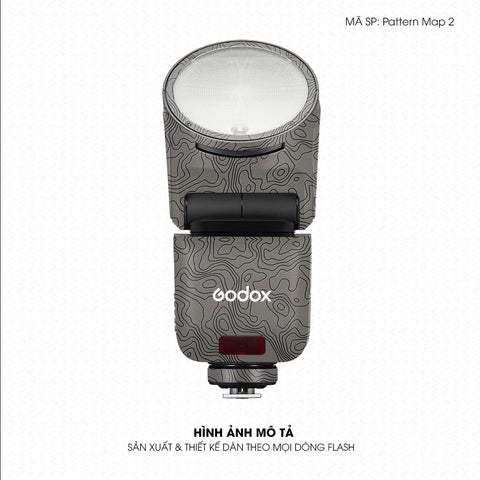 Dán Skin Đèn Flash Vân Nổi Pattern Map 2 Titan | UVPT41