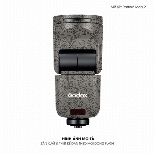 Dán Skin Đèn Flash Vân Nổi Pattern Map 2 Titan | UVPT41