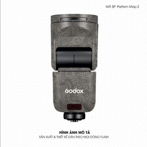 Dán Skin Đèn Flash Vân Nổi Pattern Map 2 Titan | UVPT41