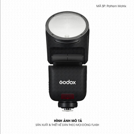 Dán Skin Đèn Flash Vân Nổi Pattern Matrix 02 | UVPT42