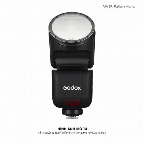 Dán Skin Đèn Flash Vân Nổi Pattern Matrix 02 | UVPT42