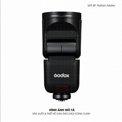Dán Skin Đèn Flash Vân Nổi Pattern Matrix 02 | UVPT42