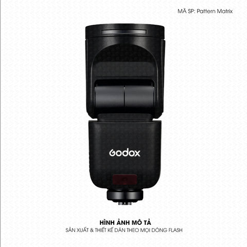 Dán Skin Đèn Flash Vân Nổi Pattern Matrix 03 | UVPT42