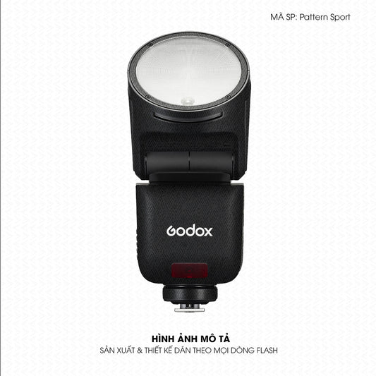 Dán Skin Đèn Flash Vân Nổi Pattern Sport 01 | UVPT43