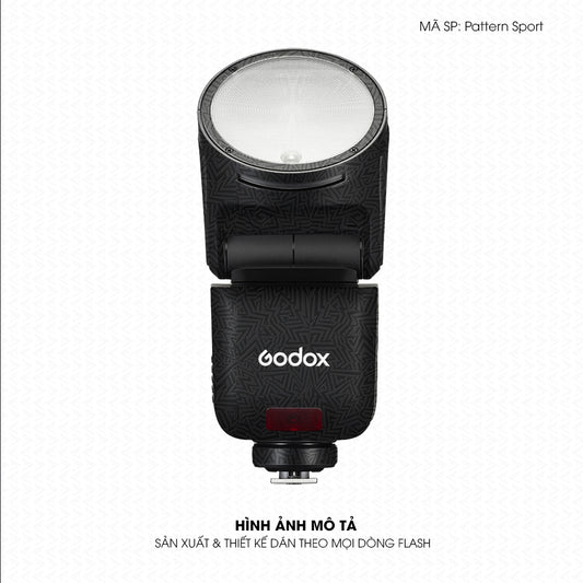 Dán Skin Đèn Flash Vân Nổi Pattern Sport 03 | UVPT43