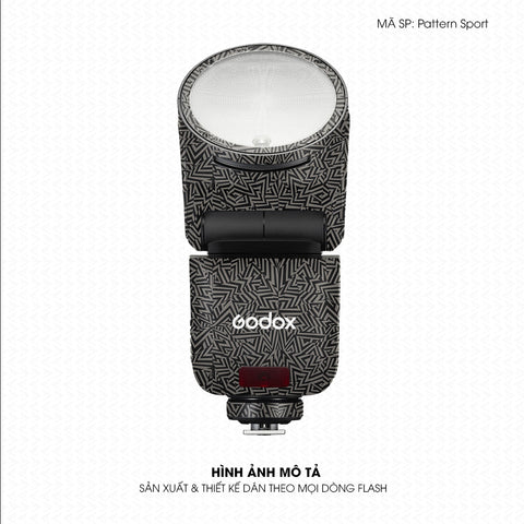 Dán Skin Đèn Flash Vân Nổi Pattern Sport 03 | UVPT43