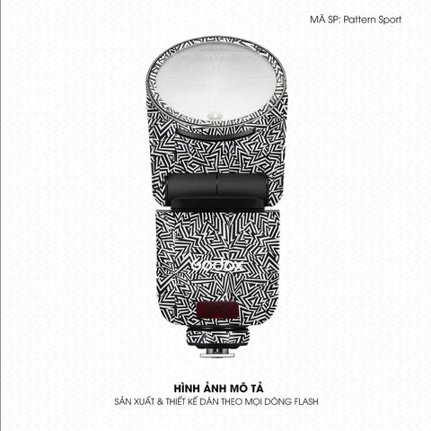 Dán Skin Đèn Flash Vân Nổi Pattern Sport 03 | UVPT43