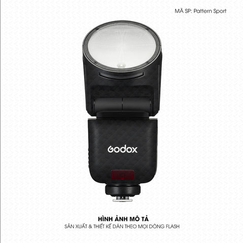 Dán Skin Đèn Flash Vân Nổi Pattern Sport 04 | UVPT43