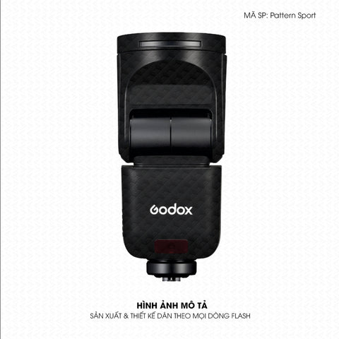 Dán Skin Đèn Flash Vân Nổi Pattern Sport 04 | UVPT43