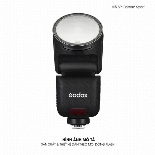Dán Skin Đèn Flash Vân Nổi Pattern Sport 06 | UVPT43