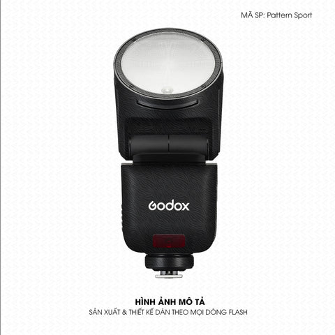 Dán Skin Đèn Flash Vân Nổi Pattern Sport 08 | UVPT43