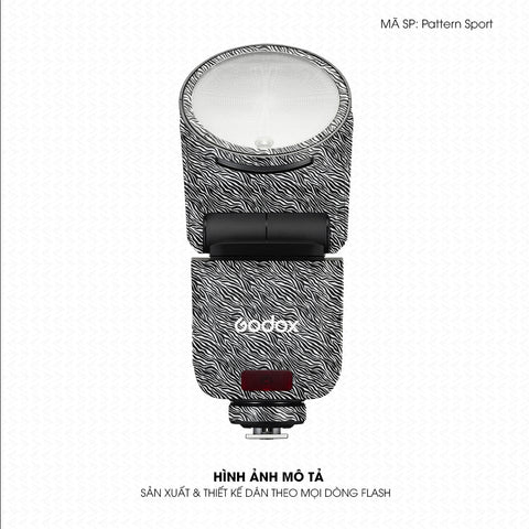 Dán Skin Đèn Flash Vân Nổi Pattern Sport 08 | UVPT43