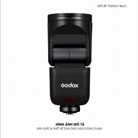 Dán Skin Đèn Flash Vân Nổi Pattern Tech 01 | UVPT44