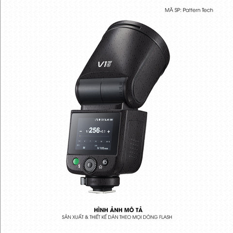 Dán Skin Đèn Flash Vân Nổi Pattern Tech 01 | UVPT44