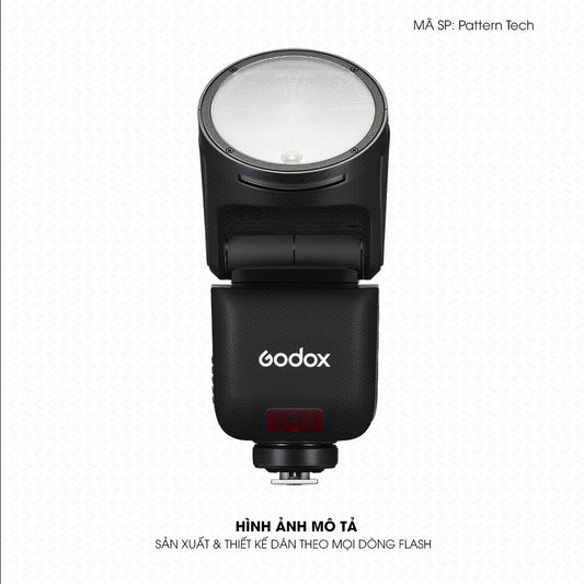 Dán Skin Đèn Flash Vân Nổi Pattern Tech 04 | UVPT44