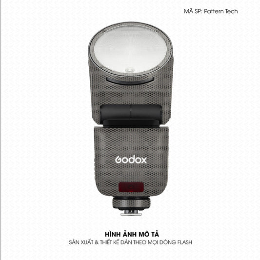 Dán Skin Đèn Flash Vân Nổi Pattern Tech 04 | UVPT44