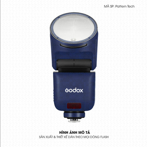 Dán Skin Đèn Flash Vân Nổi Pattern Tech 04 | UVPT44