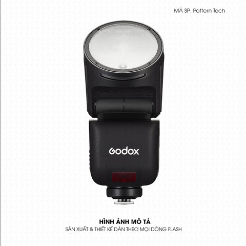 Dán Skin Đèn Flash Vân Nổi Pattern Tech 06 | UVPT44