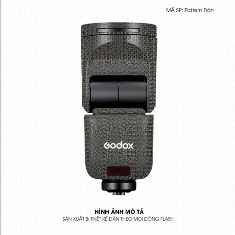 Dán Skin Đèn Flash Vân Nổi Pattern Tròn Titan | UVPT45