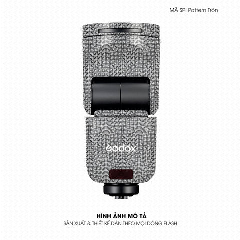Dán Skin Đèn Flash Vân Nổi Pattern Tròn Trắng | UVPT45