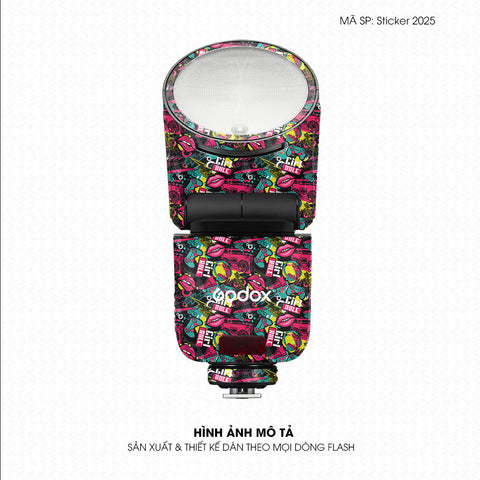 Dán Skin Đèn Flash Vân Nổi Sticker 2025 ST2025-04 | UVPT46