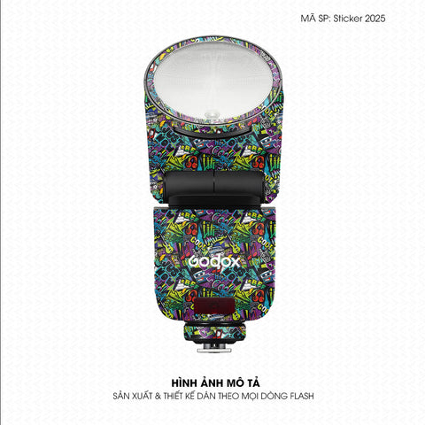 Dán Skin Đèn Flash Vân Nổi Sticker 2025 ST2025-08 | UVPT46