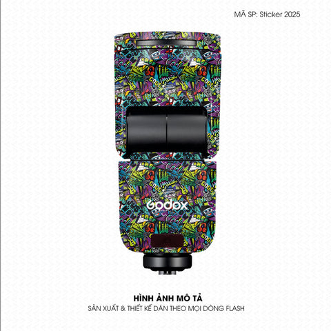 Dán Skin Đèn Flash Vân Nổi Sticker 2025 ST2025-08 | UVPT46