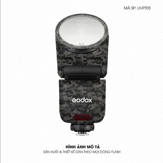 Dán Skin Đèn Flash Vân Nổi Mamba Titan | UVPT05
