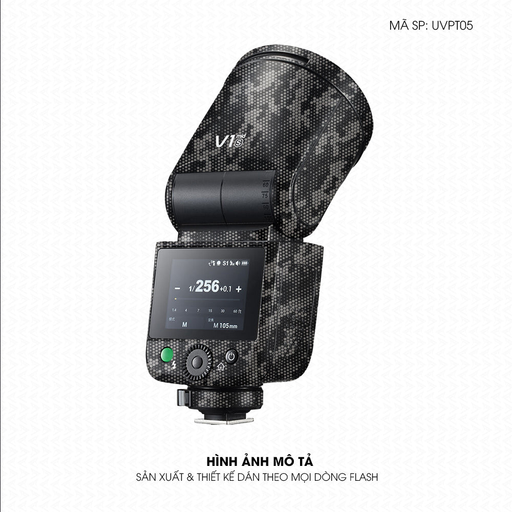Dán Skin Đèn Flash Vân Nổi Mamba Titan | UVPT05
