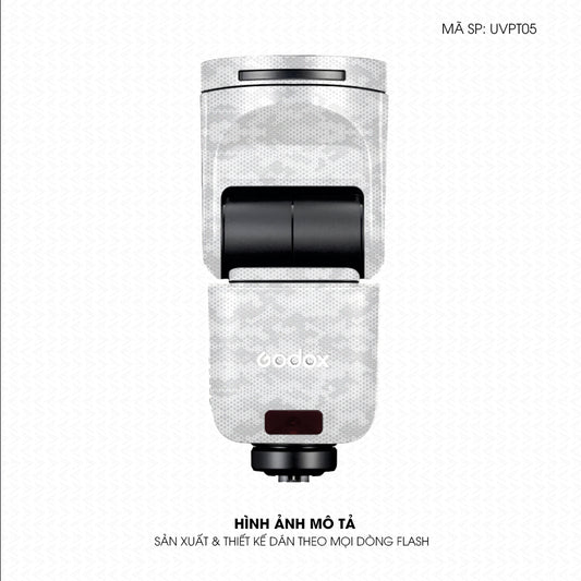 Dán Skin Đèn Flash Vân Nổi Mamba Trắng | UVPT05