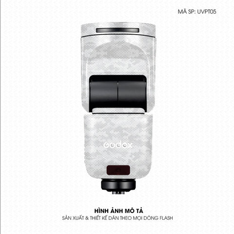 Dán Skin Đèn Flash Vân Nổi Mamba Trắng | UVPT05