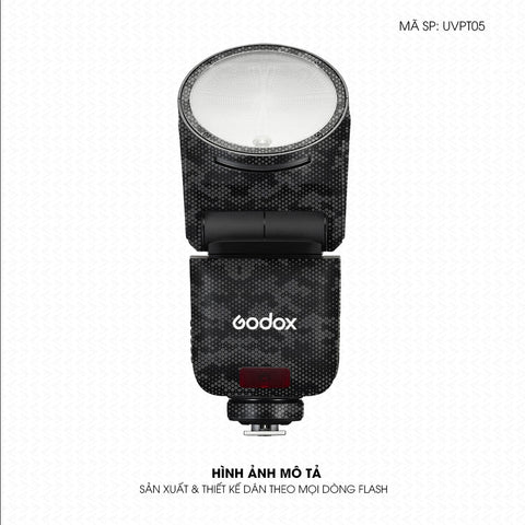 Dán Skin Đèn Flash Vân Nổi Mamba Xám | UVPT05