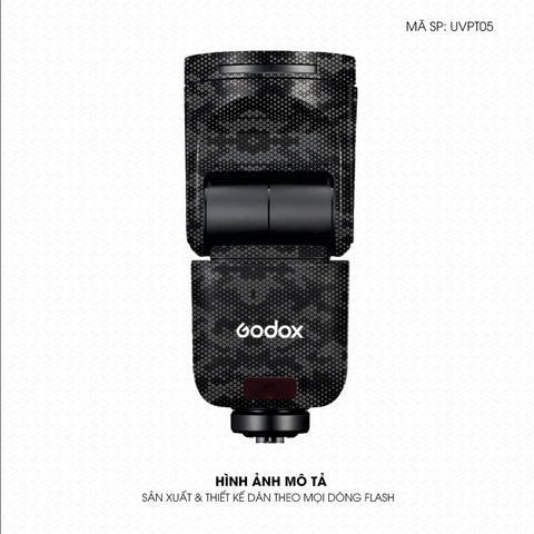 Dán Skin Đèn Flash Vân Nổi Mamba Xám | UVPT05