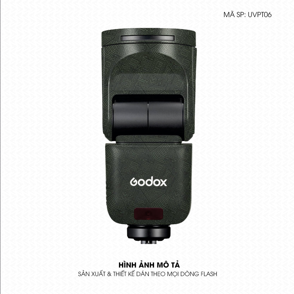 Dán Skin Đèn Flash Vân Nổi Pattern AZ Xanh Midnight | UVPT06