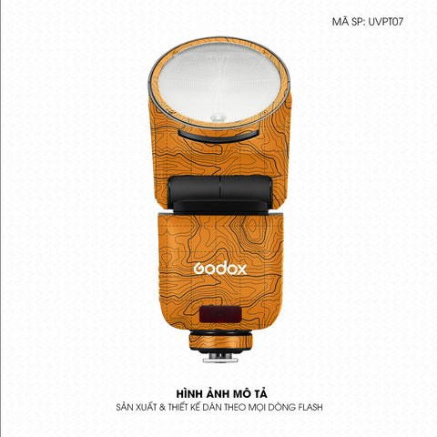 Dán Skin Đèn Flash Vân Nổi Vân Map Cam | UVPT07