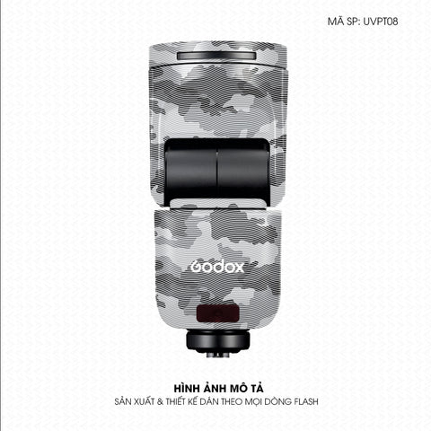Dán Skin Đèn Flash Vân Nổi Camo Urban Trắng | UVPT08