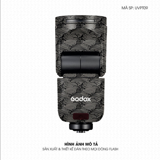 Dán Skin Đèn Flash Vân Nổi Pattern Wave Titan | UVPT09