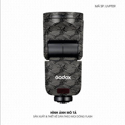 Dán Skin Đèn Flash Vân Nổi Pattern Wave Titan | UVPT09