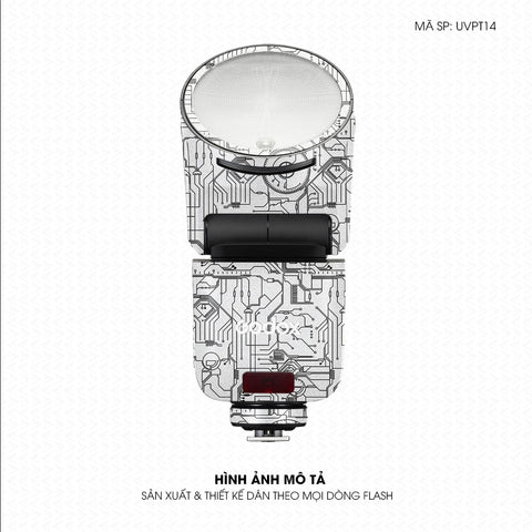 Dán Skin Đèn Flash Vân Nổi Vi Mạch 2023 Trắng | UVPT14