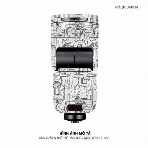 Dán Skin Đèn Flash Vân Nổi Vi Mạch 2023 Trắng | UVPT14