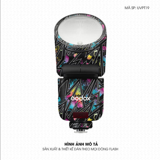 Dán Skin Đèn Flash Vân Nổi Neon 01 | UVPT19