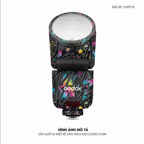 Dán Skin Đèn Flash Vân Nổi Neon 01 | UVPT19
