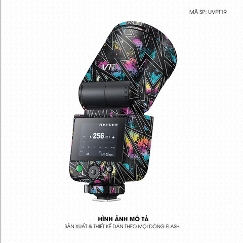Dán Skin Đèn Flash Vân Nổi Neon 01 | UVPT19