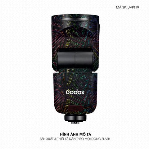 Dán Skin Đèn Flash Vân Nổi Neon 02 | UVPT19