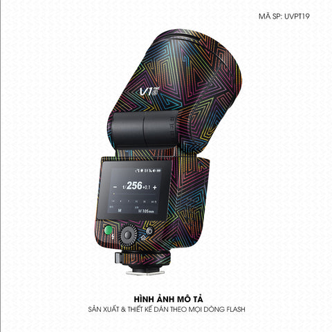 Dán Skin Đèn Flash Vân Nổi Neon 03 | UVPT19