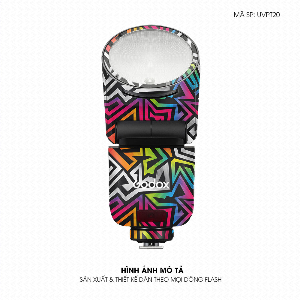 Dán Skin Đèn Flash Vân Nổi Graffiti 01 | UVPT20