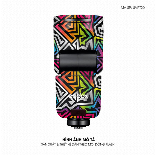 Dán Skin Đèn Flash Vân Nổi Graffiti 01 | UVPT20
