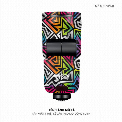 Dán Skin Đèn Flash Vân Nổi Graffiti 01 | UVPT20