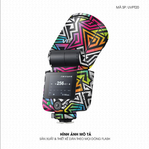 Dán Skin Đèn Flash Vân Nổi Graffiti 01 | UVPT20