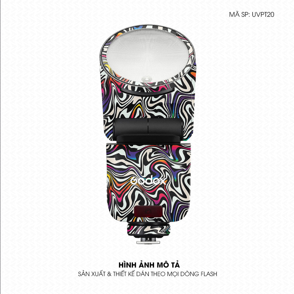 Dán Skin Đèn Flash Vân Nổi Graffiti 02 | UVPT20